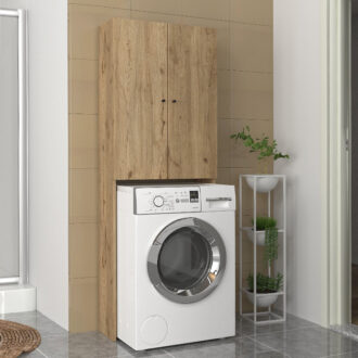 Alternative view of Έπιπλο πλυντηρίου Romme Megapap χρώμα sepet oak 65x27,1x180εκ.