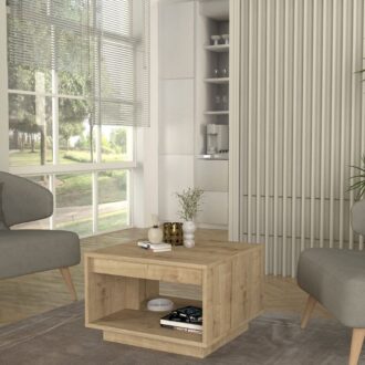 Alternative view of Τραπεζάκι σαλονιού Onda Megapap χρώμα sapphire oak 60x60x40εκ.