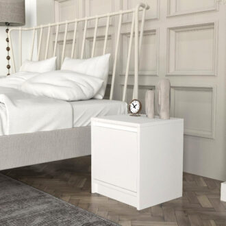 Alternative view of Κομοδίνο Conve Megapap χρώμα λευκό 40x35x45εκ.