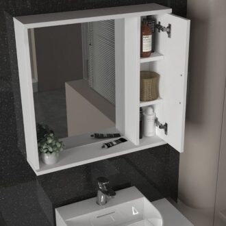 Alternative view of Καθρέπτης μπάνιου Deal Μegapap χρώμα λευκό 65x15,3x65εκ.