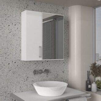 Alternative view of Καθρέπτης μπάνιου Ditto Μegapap χρώμα λευκό 59,6x16,4x64,8εκ.