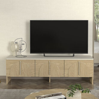 Alternative view of Έπιπλο τηλεόρασης Rebel Megapap χρώμα rota oak - sandstone 150x35x45εκ.