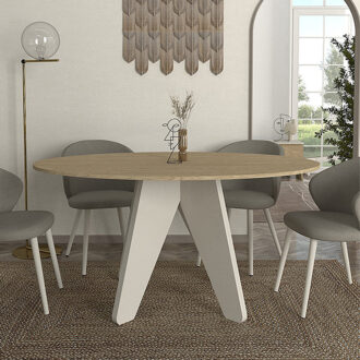 Alternative view of Τραπέζι Rebel Megapap χρώμα rota oak - sandstone 150x90x75εκ.