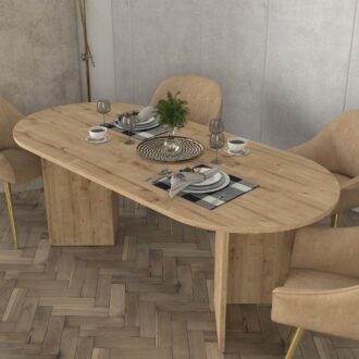 Alternative view of Τραπέζι Cortado Megapap χρώμα sapphire oak 200x90x74εκ.