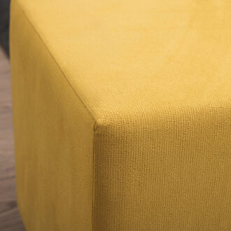 Alternative view of Σκαμπώ Daisy Megapap υφασμάτινο χρώμα κίτρινο 40x40x40εκ.