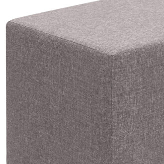 Alternative view of Σκαμπώ Linda Megapap υφασμάτινο χρώμα καφέ 40x40x40εκ.