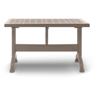 Alternative view of Τραπέζι πολυπροπυλενίου Callan Megapap χρώμα cappuccino 120x70x73εκ.