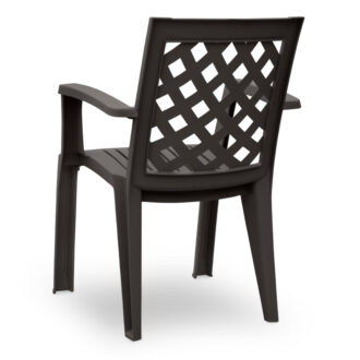 Alternative view of Πολυθρόνα πολυπροπυλενίου Kira Megapap χρώμα καφέ 58x52x87εκ.