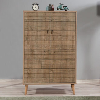 Alternative view of Παπουτσοθήκη - Ντουλάπι Soho Megapap χρώμα sonoma 80x36x127εκ.