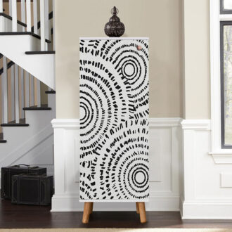 Alternative view of Ντουλάπι κουζίνας/μπάνιου - Παπουτσοθήκη Assiri Megapap χρώμα λευκό 50x38x135εκ.