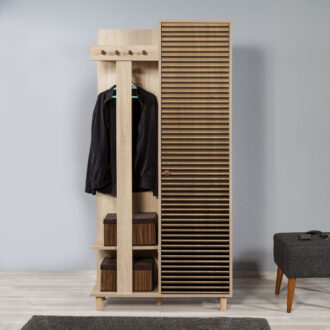 Alternative view of Έπιπλο εισόδου Soho Megapap χρώμα sonoma 90x36x194εκ.