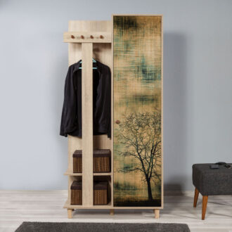 Alternative view of Έπιπλο εισόδου Soho Megapap χρώμα sonoma 90x36x194εκ.