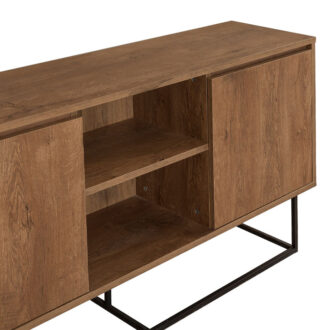 Alternative view of Μπουφές Amedeo Megapap χρώμα καρυδί 140x36x72εκ.