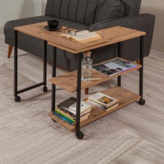 Alternative view of Τραπεζάκι βοηθητικό Frenk Megapap πολυμορφικό χρώμα atlantic pine 76x30x66εκ.