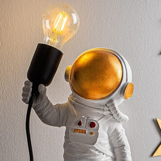 Alternative view of Φωτιστικό επιτραπέζιο Astronaut Megapap E27 πολυεστερικό χρώμα λευκό 20x15x32εκ.