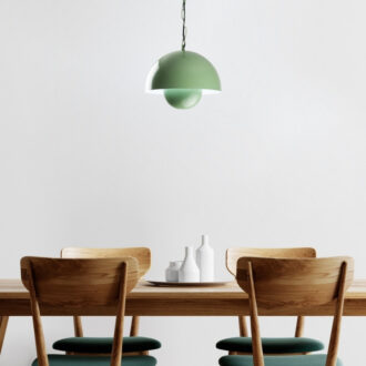 Alternative view of Φωτιστικό οροφής Neptun Megapap E27 μεταλλικό μονόφωτο χρώμα πράσινο Ø30x70εκ.