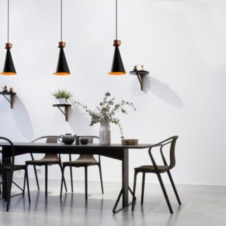 Alternative view of Φωτιστικό οροφής Dona Megapap E27 μεταλλικό μονόφωτο χρώμα μαύρο Ø19x131εκ.