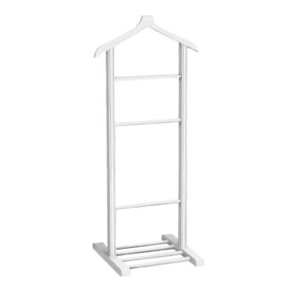 Alternative view of Επιδαπέδια κρεμάστρα Beta Megapap ξύλινη χρώμα λευκό 48x35x120εκ.