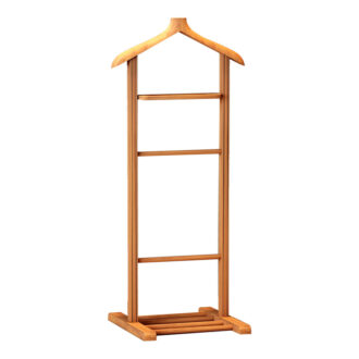 Alternative view of Επιδαπέδια κρεμάστρα Beta Megapap ξύλινη χρώμα φυσικό 48x35x120εκ.