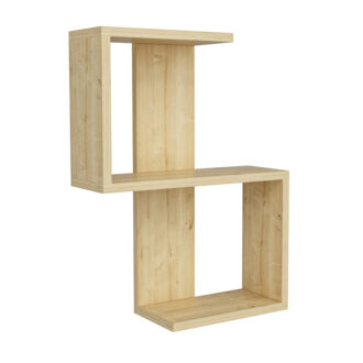 Alternative view of Ραφιέρα τοίχου Octa Megapap χρώμα sapphire oak 45x16,4x60εκ.