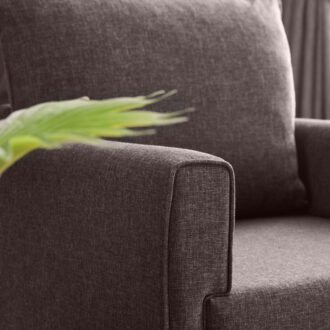 Alternative view of Πολυθρόνα Bella Megapap υφασμάτινη χρώμα καφέ 82x81x85εκ.