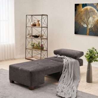 Alternative view of Πολυθρόνα - κρεβάτι Perenna Megapap υφασμάτινη χρώμα ανθρακί 116x93x83εκ.