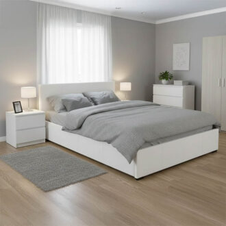 Alternative view of Κρεβάτι Norse pakoworld pu λευκό με αποθηκευτικό χώρο 160x200εκ