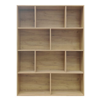 Alternative view of Βιβλιοθήκη Evergin pakoworld mdf σε oak απόχρωση 100x30x135εκ