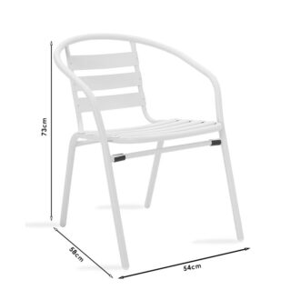 Alternative view of Πολυθρόνα Tade pakoworld μέταλλο ανθρακί 54x58x73εκ