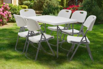 Alternative view of Τραπέζι catering Rodeo pakoworld πτυσσόμενο-βαλίτσα λευκό 122x60x74εκ