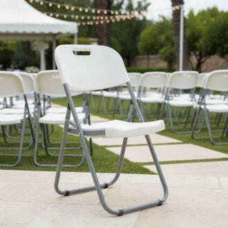 Alternative view of Καρέκλα catering-συνεδρίου πτυσσόμενη Edison pakoworld χρώμα λευκό