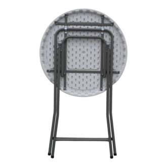 Alternative view of Τραπέζι μπαρ catering Event pakoworld πτυσσόμενο λευκό Φ81x110εκ