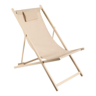 Σεζλόνγκ επαγγελματική Corte pakoworld αλουμίνιο cappuccino-textilene σε καφέ απόχρωση