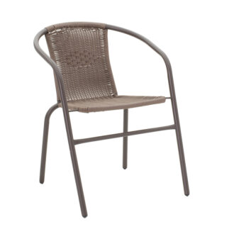 Alternative view of Τραπεζαρία Ensure-Obbi σετ 5τεμ pakoworld μέταλλο-pe καφέ