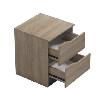 Alternative view of Κομοδίνο Verena pakoworld sonoma-ανθρακί 40x40x50εκ