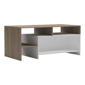 Alternative view of Τραπέζι σαλονιού Consa pakoworld sonoma - λευκό 120x60x52.8εκ