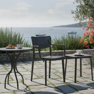 Alternative view of Πολυθρόνα Frontline pakoworld PP ανθρακί