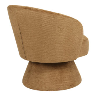 Alternative view of Πολυθρόνα Cioura pakoworld περιστρεφόμενη καφέ ύφασμα 70x68x75εκ