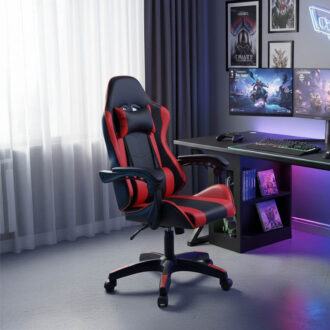 Alternative view of Καρέκλα γραφείου gaming William pakoworld PU μαύρο-κόκκινο