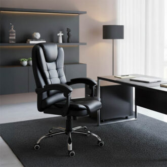 Alternative view of Καρέκλα γραφείου διευθυντή Benett pakoworld μαύρο pu 62x48x110εκ