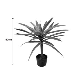 Alternative view of Διακοσμητικό φυτό Dracaena palm σε γλάστρα Inart πράσινο pp Υ62εκ