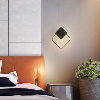 Alternative view of Φωτιστικό οροφής Teebo pakoworld Led μέταλλο μαυρο 23.5x20x29.5εκ