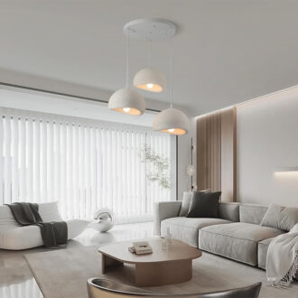 Alternative view of Φωτιστικό οροφής Bertow pakoworld μέταλλο-ps λευκό Φ40x100εκ