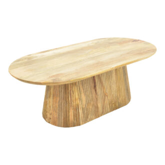 Alternative view of Τραπέζι σαλονιού Aithra pakoworld μασίφ ξύλο μάνγκο σε φυσική απόχρωση 120x60x42εκ