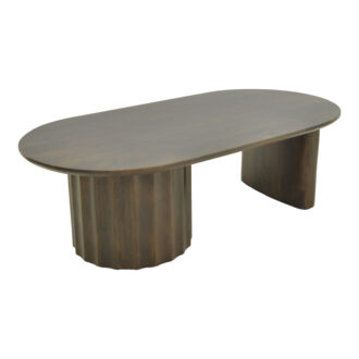 Alternative view of Τραπέζι σαλονιού Flute pakoworld wenge μασίφ ξύλο μάνγκο 130x65x40εκ