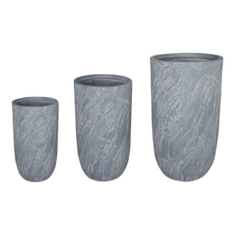 Κασπώ Anteria pakoworld σετ 3τεμ κεραμικό σε γκρι-μπεζ απόχρωση