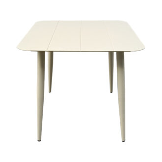 Alternative view of Τραπέζι Vista pakoworld αλουμίνιο σε σαμπανί απόχρωση 80x80x72εκ