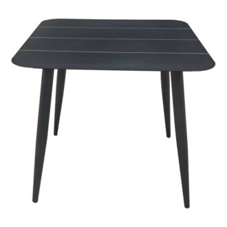 Alternative view of Τραπέζι Vista pakoworld αλουμίνιο σε μαύρη απόχρωση 80x80x72εκ