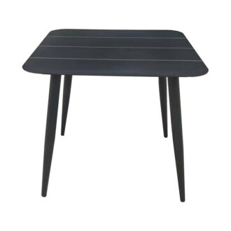 Alternative view of Τραπέζι Vista pakoworld αλουμίνιο σε ανθρακί απόχρωση 80x80x72εκ