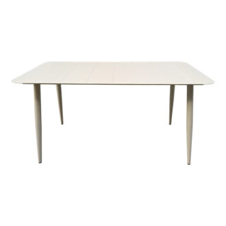 Alternative view of Τραπέζι Vista pakoworld αλουμίνιο σε μπεζ απόχρωση 150x80x72εκ